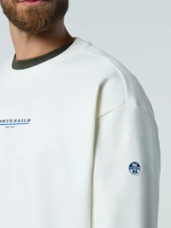 North Sails Felpa con logo in gomma*Uomo Outlet|Felpe