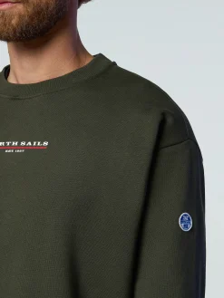 North Sails Felpa con logo in gomma*Uomo Outlet|Felpe