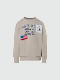 North Sails Felpa con patch riciclate* Felpe