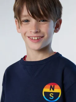 North Sails Felpa con stampa arcobaleno* Outlet