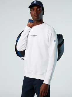 North Sails Felpa con stampa lettering*Uomo Outlet|Felpe