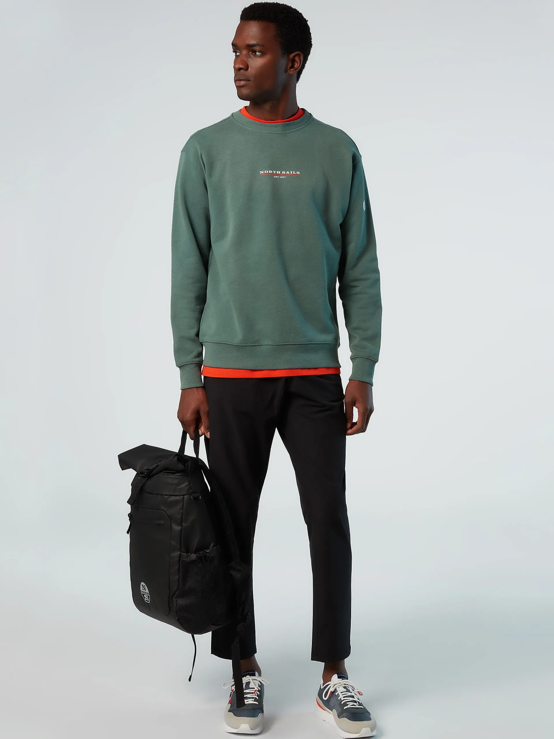 North Sails Felpa con stampa lettering*Uomo Outlet|Felpe