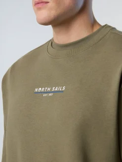 North Sails Felpa con stampa lettering*Uomo Outlet|Felpe