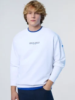 North Sails Felpa con stampa lettering*Uomo Outlet|Felpe