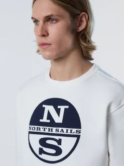 North Sails Felpa con stampa logo*Uomo Outlet|Felpe