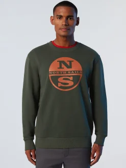 North Sails Felpa con stampa logo*Uomo Outlet|Felpe