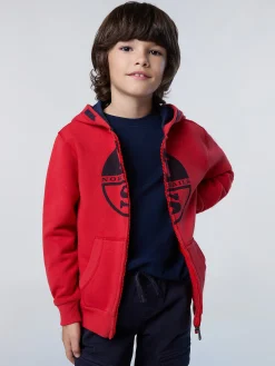 North Sails Felpa con zip e maxi stampa* Outlet