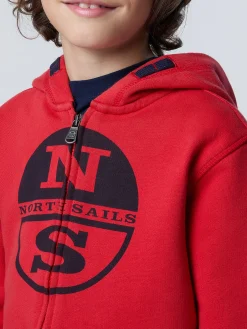North Sails Felpa con zip e maxi stampa* Outlet