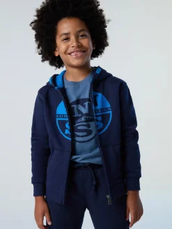 North Sails Felpa con zip e maxi stampa* Outlet
