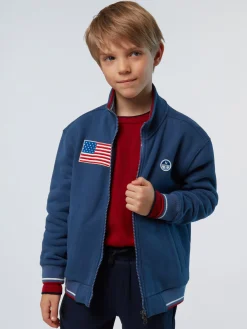 North Sails Felpa con zip e patch riciclate* Felpe