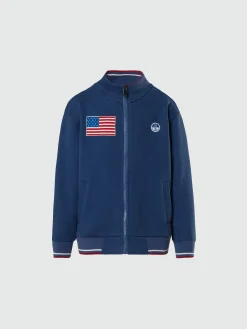 North Sails Felpa con zip e patch riciclate* Felpe