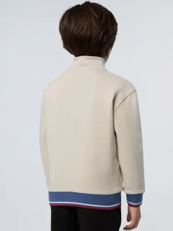 North Sails Felpa con zip e patch riciclate* Felpe