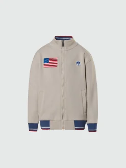 North Sails Felpa con zip e patch riciclate* Felpe