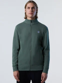 North Sails Felpa con zip in cotone*Uomo Outlet|Felpe