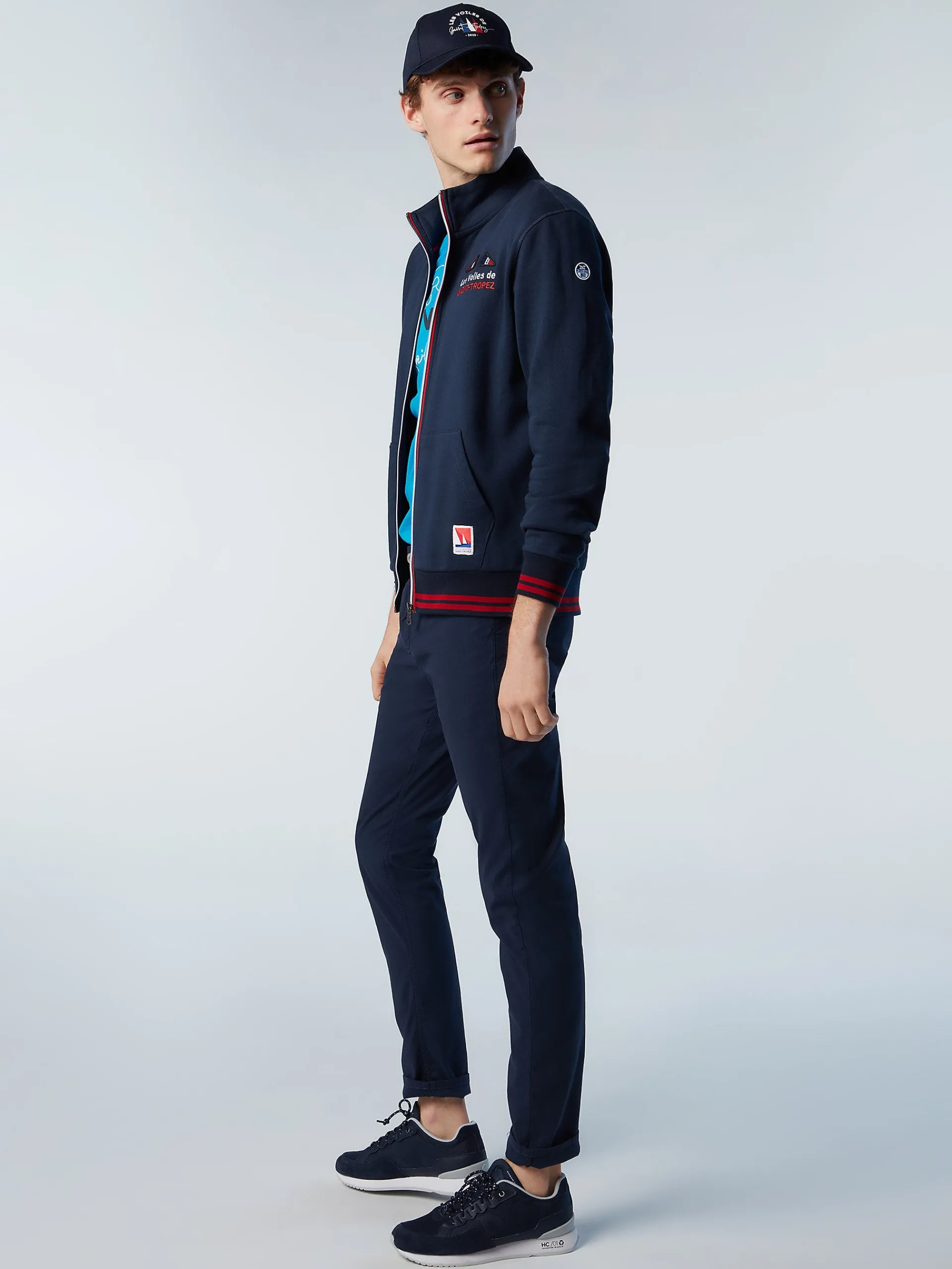 North Sails Felpa con zip Saint-Tropez*Uomo Outlet|Felpe