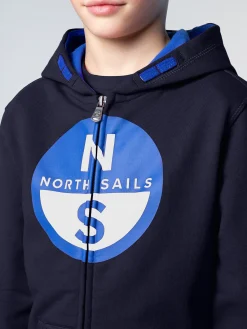 North Sails Felpa hoodie con maxi logo* Outlet