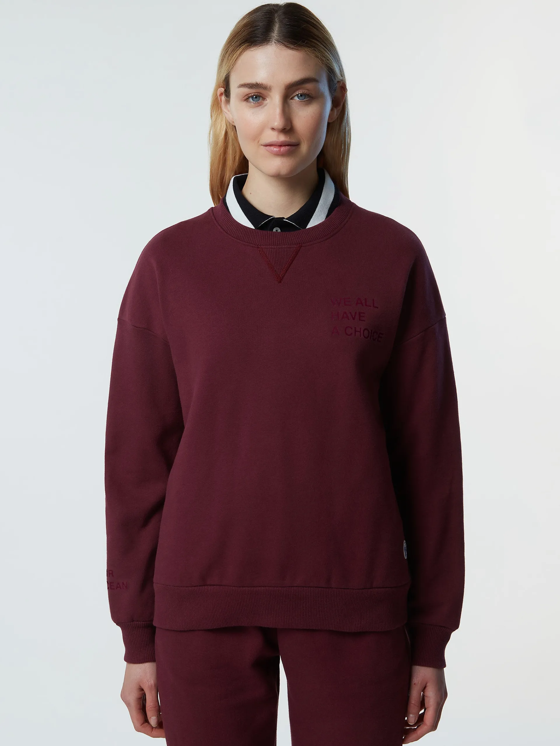 North Sails Felpa in cotone organico*Donna Outlet|Felpe