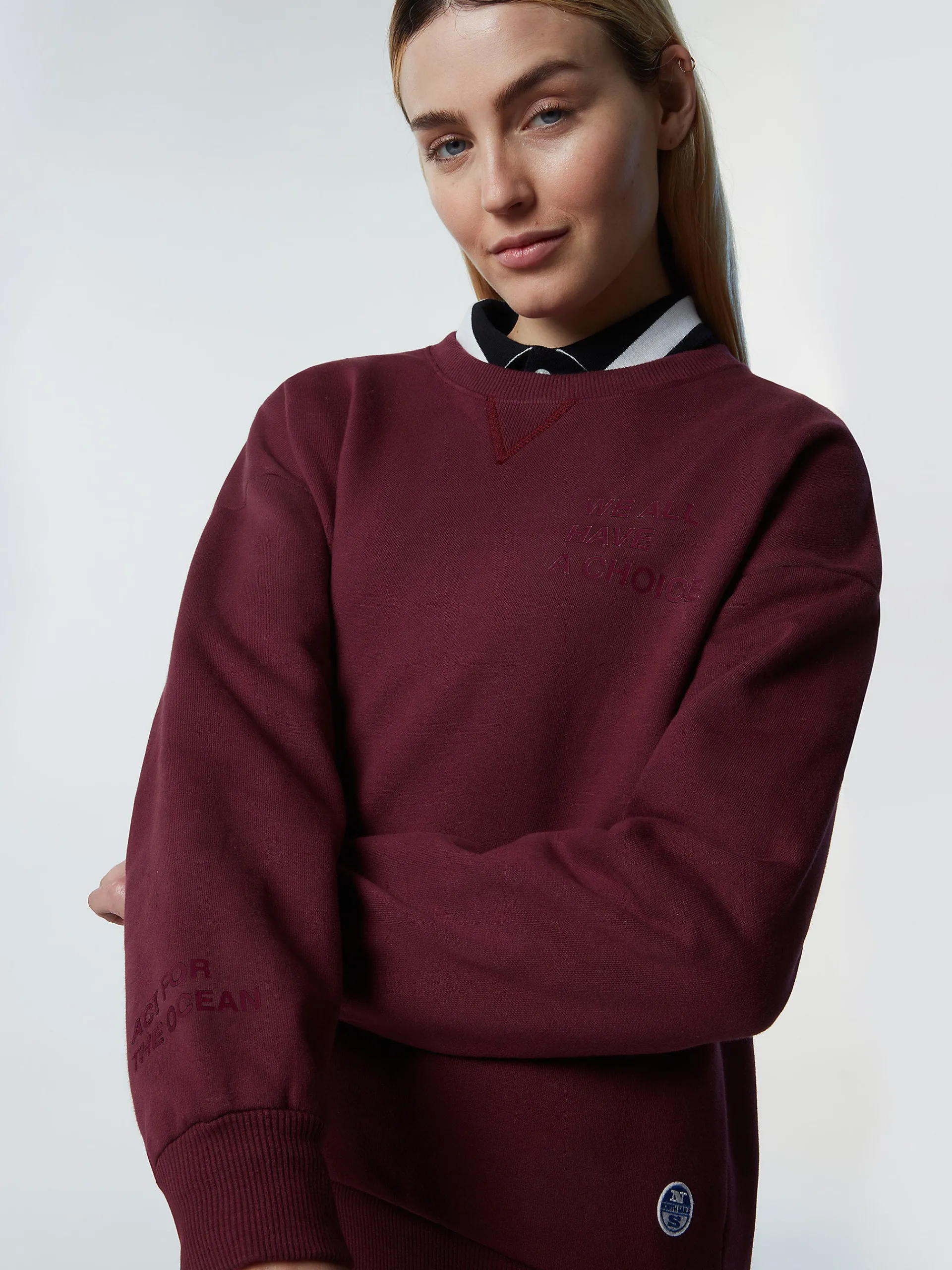 North Sails Felpa in cotone organico*Donna Outlet|Felpe