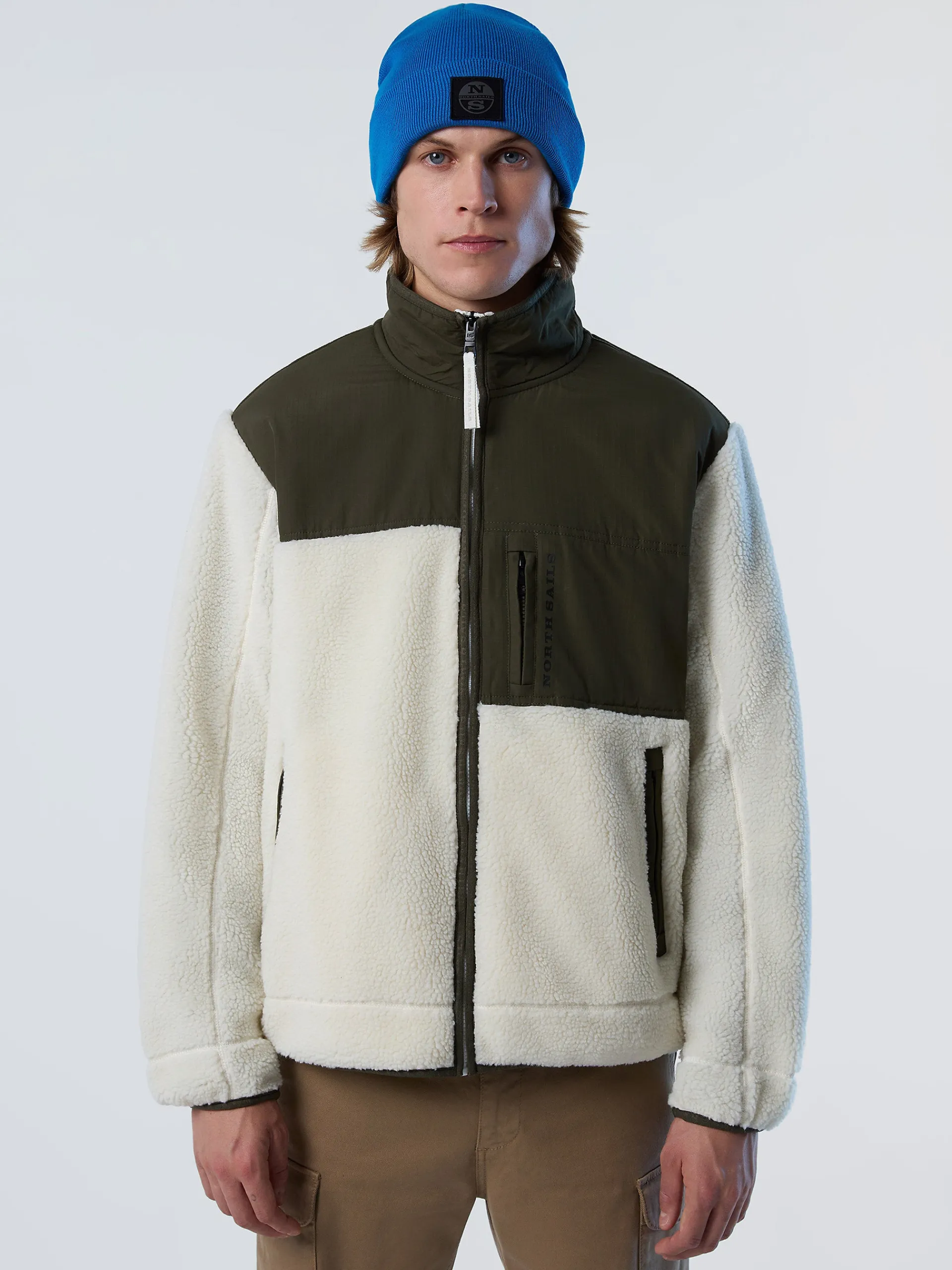 North Sails Felpa in pile e ripstop*Uomo Outlet|Felpe