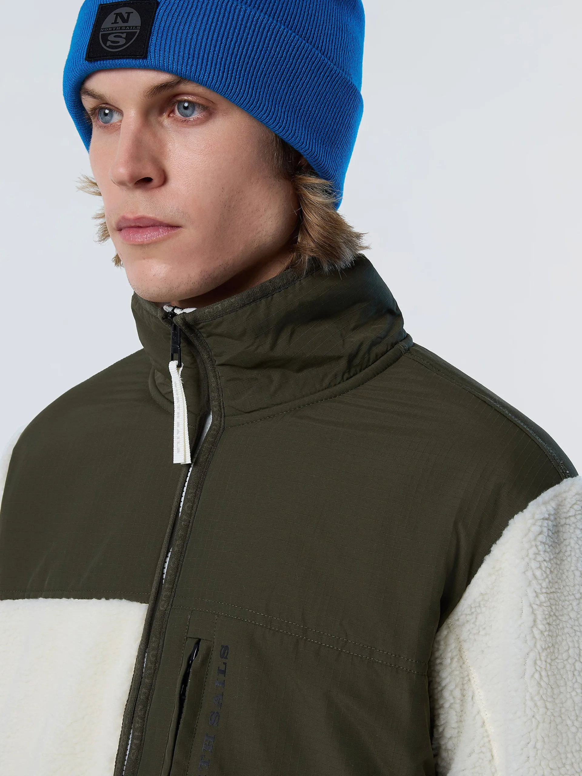 North Sails Felpa in pile e ripstop*Uomo Outlet|Felpe