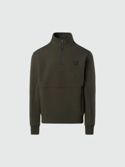North Sails Felpa in scuba con mezza zip*Uomo Felpe