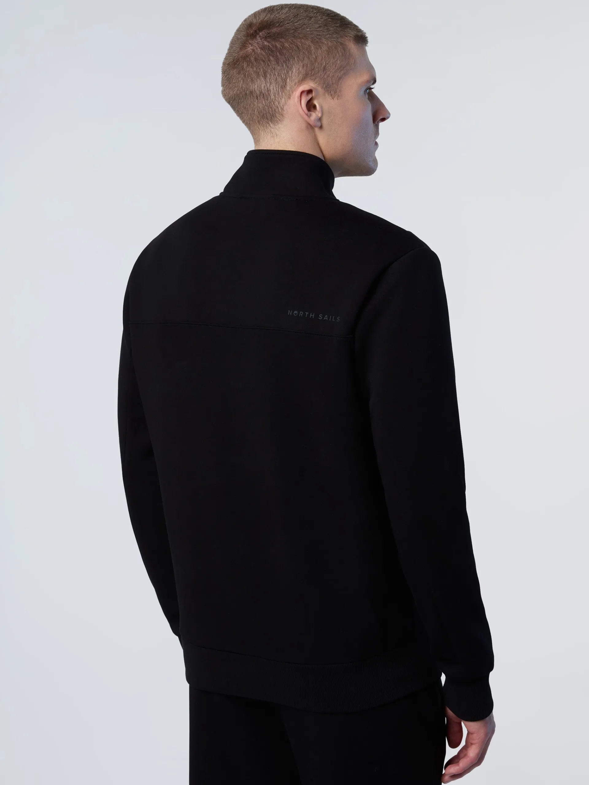 North Sails Felpa in scuba con mezza zip*Uomo Felpe