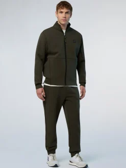 North Sails Felpa in scuba con zip*Uomo Shop By Look|Felpe