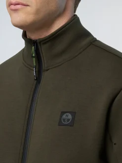 North Sails Felpa in scuba con zip*Uomo Shop By Look|Felpe