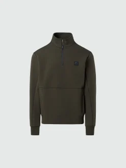 North Sails Felpa in scuba con zip*Uomo Shop By Look|Felpe