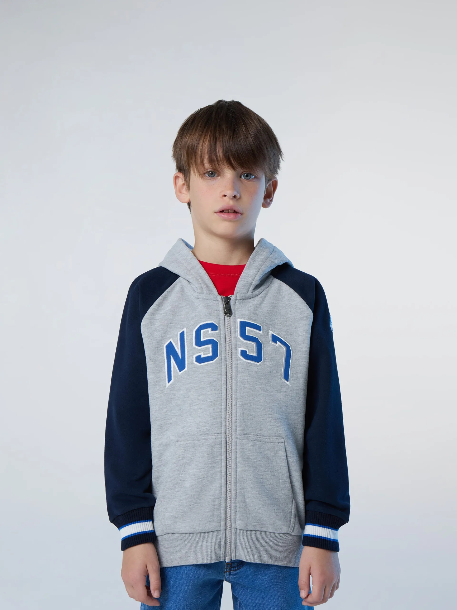 North Sails Felpa varsity con zip* Outlet