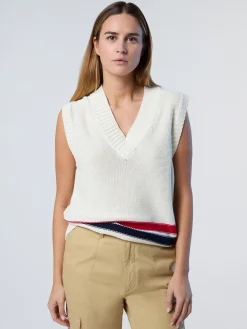 North Sails Gilet con scollo a V*Donna Outlet|Maglioni E Cardigan