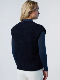 North Sails Gilet in bouclé con scollo a V*Donna Shop By Look|Maglioni E Cardigan