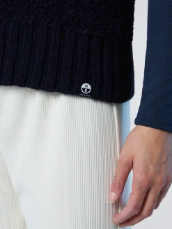 North Sails Gilet in bouclé con scollo a V*Donna Shop By Look|Maglioni E Cardigan