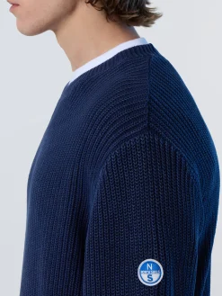 North Sails Maglia girocollo a costine*Uomo Outlet|Maglioni E Cardigan