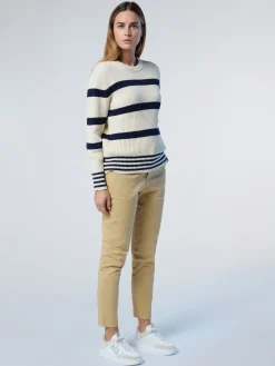 North Sails Maglia in cotone a coste*Donna Outlet|Maglioni E Cardigan