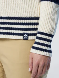 North Sails Maglia in cotone a coste*Donna Outlet|Maglioni E Cardigan