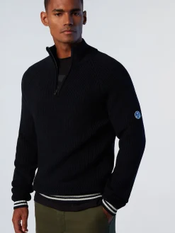 North Sails Maglia in lana con mezza zip*Uomo Outlet|Maglioni E Cardigan
