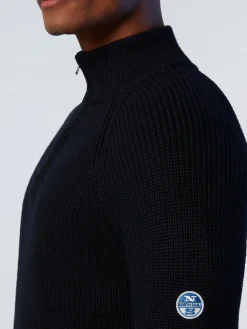 North Sails Maglia in lana con mezza zip*Uomo Outlet|Maglioni E Cardigan