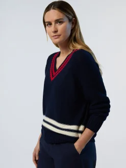 North Sails Maglione con scollo a V*Donna Outlet|Maglioni E Cardigan