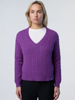 North Sails Maglione con scollo a V a trecce*Donna Shop By Look|Maglioni E Cardigan