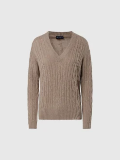 North Sails Maglione con scollo a V a trecce*Donna Shop By Look|Maglioni E Cardigan