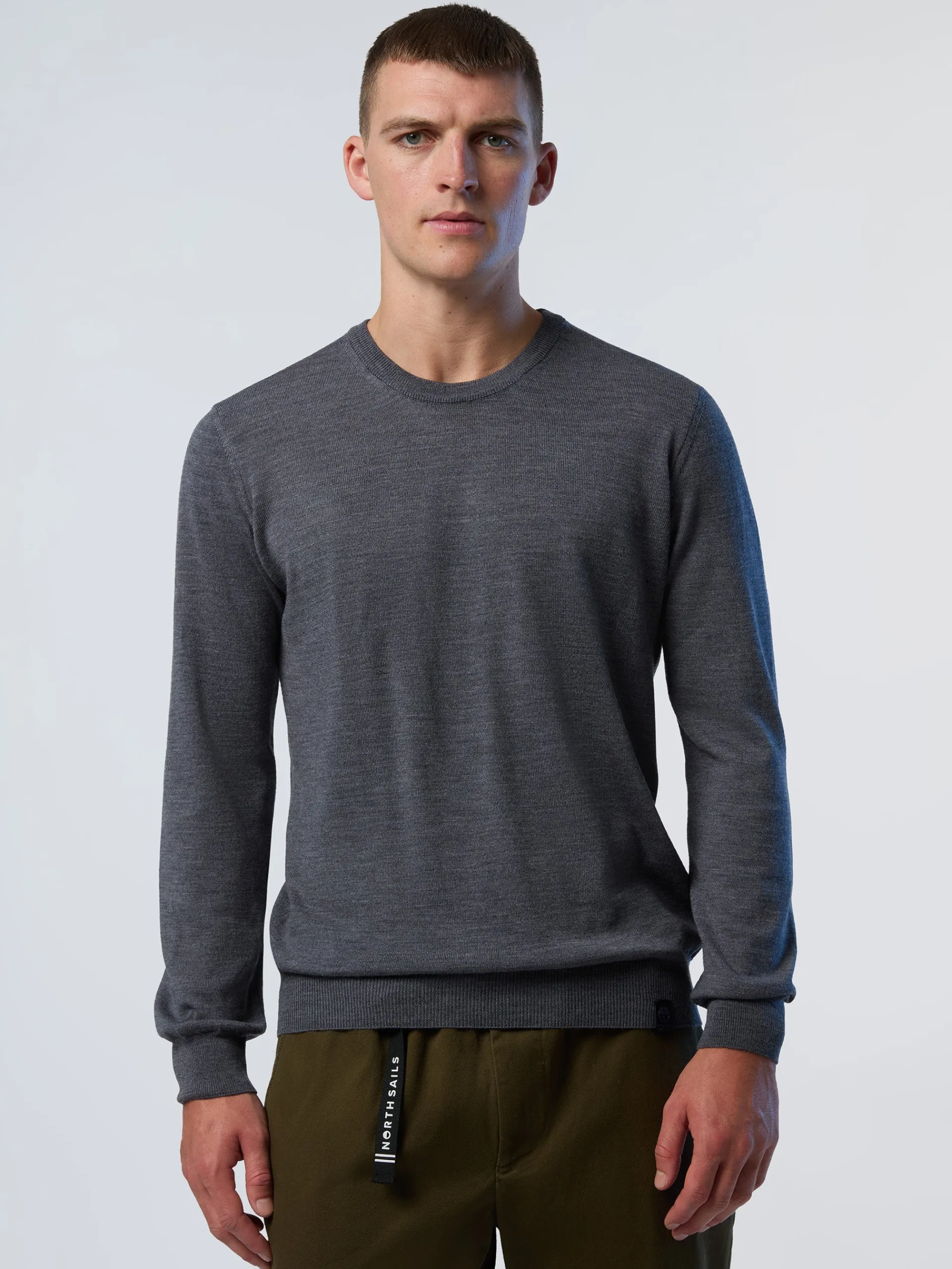 North Sails Maglione girocollo in hydrowool*Uomo Maglioni E Cardigan