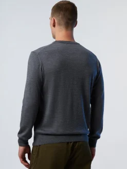 North Sails Maglione girocollo in hydrowool*Uomo Maglioni E Cardigan