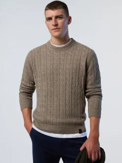North Sails Maglione in cashmere a trecce*Uomo Shop By Look|Maglioni E Cardigan