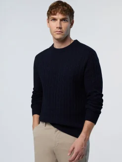 North Sails Maglione in cashmere a trecce*Uomo Shop By Look|Maglioni E Cardigan