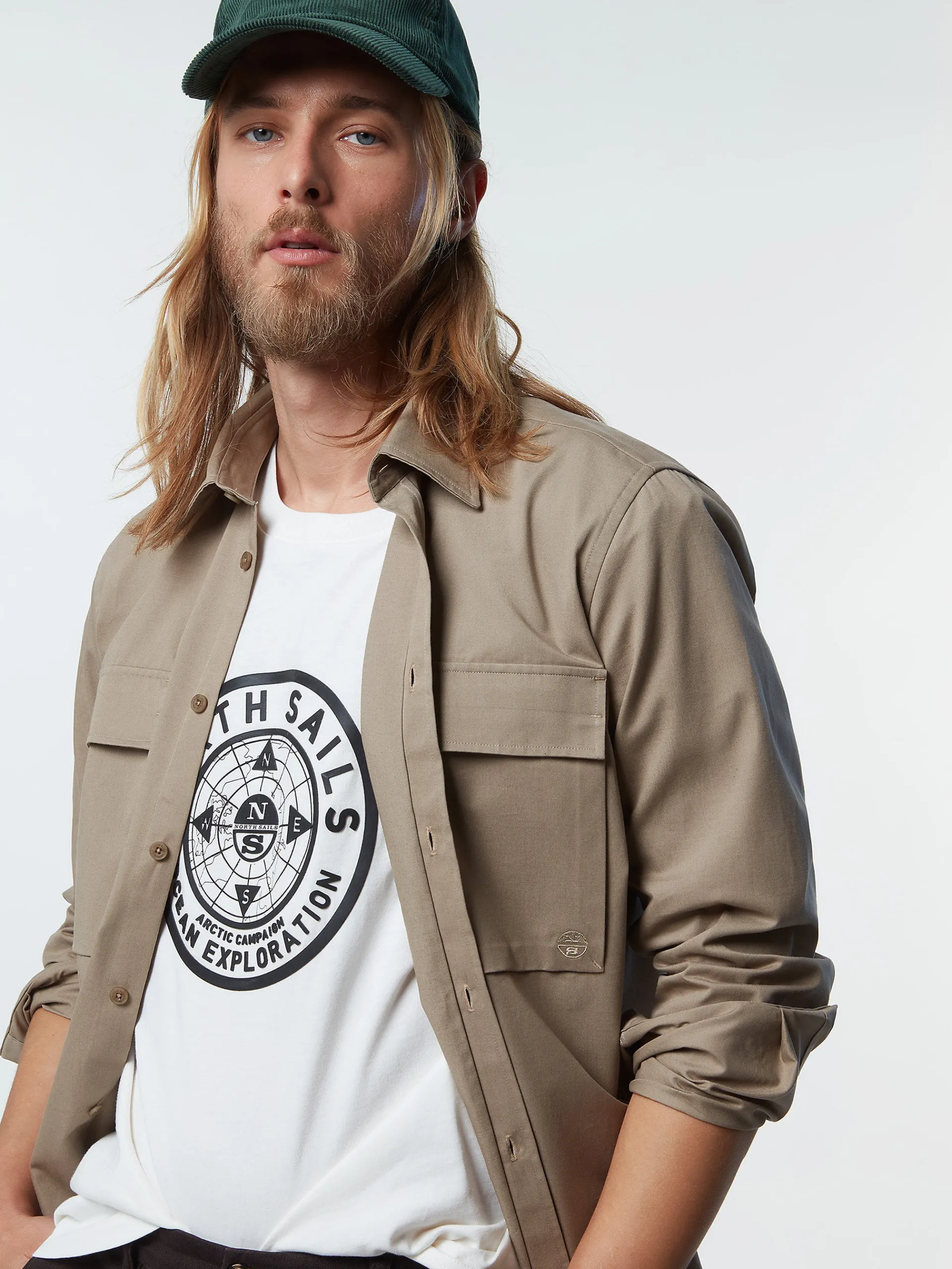 North Sails Overshirt in twill di cotone*Uomo Outlet|Camicie