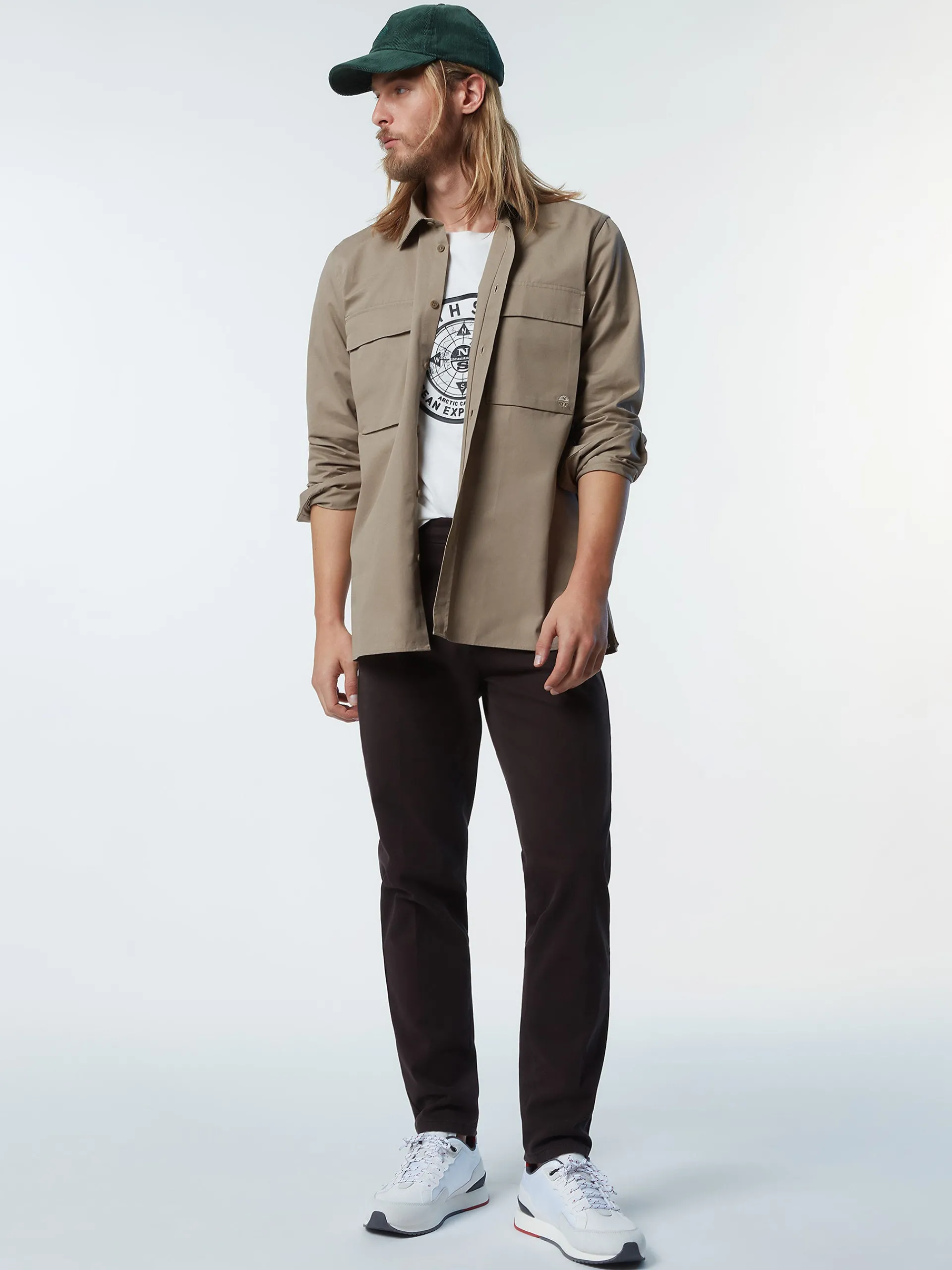 North Sails Overshirt in twill di cotone*Uomo Outlet|Camicie