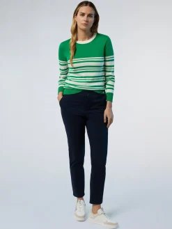 North Sails Pantaloni chino in gabardina*Donna Outlet|Pantaloni