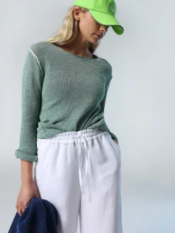 North Sails Pantaloni in lino e tencel*Donna Outlet|Pantaloni