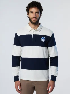 North Sails Polo a manche lunghe stile rugby*Uomo Polo